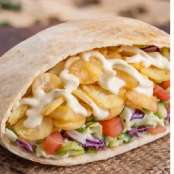 ساندويتش بطاطس شيبسي